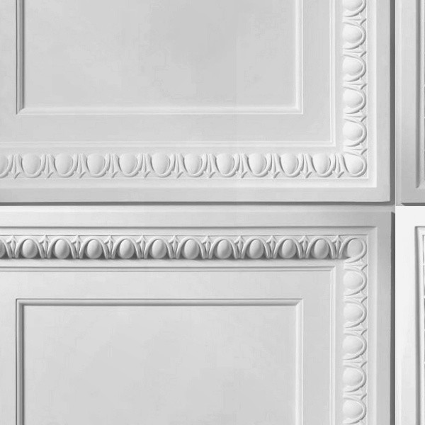 Textures   -   ARCHITECTURE   -   DECORATIVE PANELS   -   3D Wall panels   -   White panels  - White interior 3D wall panel texture seamless 02975 - HR Full resolution preview demo