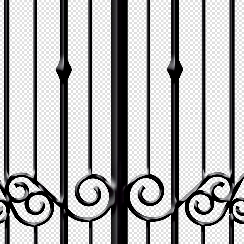 Textures   -   ARCHITECTURE   -   BUILDINGS   -   Gates  - Cut out metal entrance gate texture 18614 - HR Full resolution preview demo