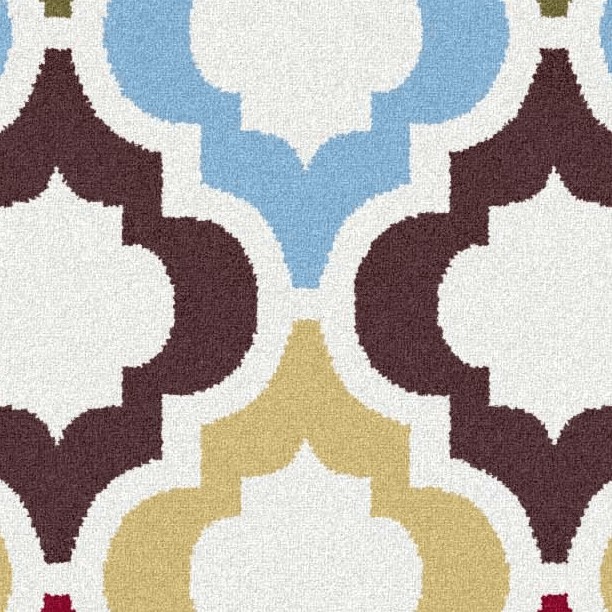 Textures   -   MATERIALS   -   RUGS   -   Round rugs  - Patterned round rug texture 20001 - HR Full resolution preview demo