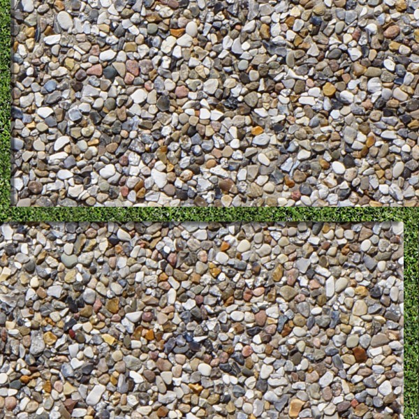 Textures   -   ARCHITECTURE   -   PAVING OUTDOOR   -   Washed gravel  - Washed gravel paving outdoor texture seamless 17898 - HR Full resolution preview demo