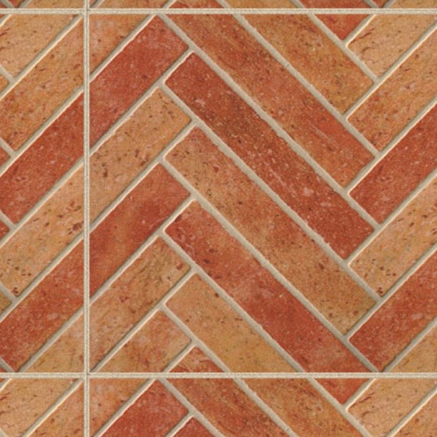 Textures   -   ARCHITECTURE   -   PAVING OUTDOOR   -   Terracotta   -   Herringbone  - Cotto paving herringbone outdoor texture seamless 06776 - HR Full resolution preview demo