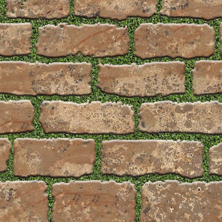 Textures   -   ARCHITECTURE   -   PAVING OUTDOOR   -   Parks Paving  - Park damaged terracotta paving texture seamless 18806 - HR Full resolution preview demo