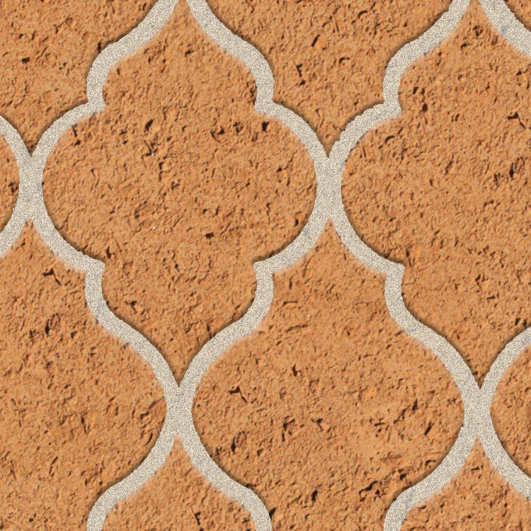 Textures   -   ARCHITECTURE   -   PAVING OUTDOOR   -   Terracotta   -   Blocks mixed  - Paving cotto mixed size texture seamless 06618 - HR Full resolution preview demo