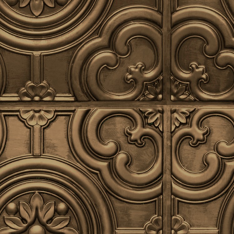 Textures   -   MATERIALS   -   METALS   -   Panels  - Bronze metal panel texture seamless 10443 - HR Full resolution preview demo