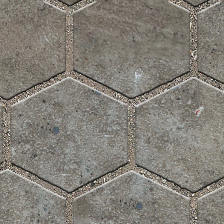 Textures   -   ARCHITECTURE   -   PAVING OUTDOOR   -   Hexagonal  - Dirty stone paving outdoor hexagonal texture seamless 06034 - HR Full resolution preview demo