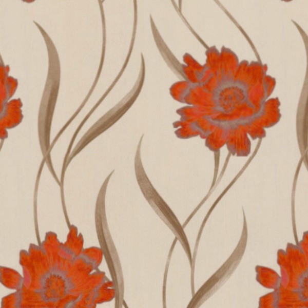 Textures   -   MATERIALS   -   WALLPAPER   -   Floral  - Floral wallpaper texture seamless 11035 - HR Full resolution preview demo