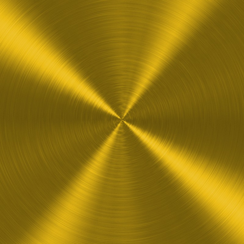 Textures   -   MATERIALS   -   METALS   -   Brushed metals  - Gold brass radial brushed metal texture 09858 - HR Full resolution preview demo