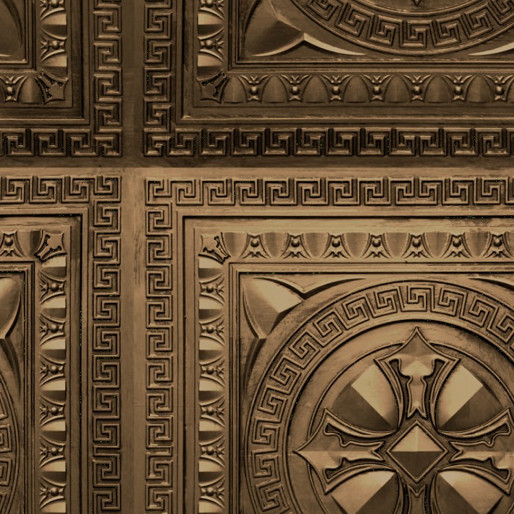 Textures   -   MATERIALS   -   METALS   -   Panels  - Bronze metal panel texture seamless 10447 - HR Full resolution preview demo