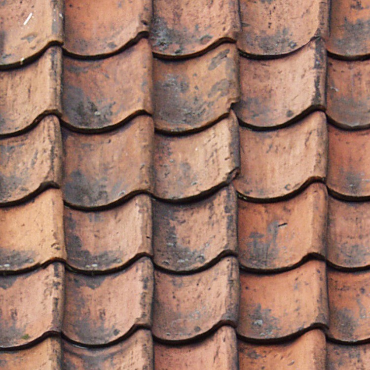 Textures   -   ARCHITECTURE   -   ROOFINGS   -   Clay roofs  - Dirty clay roofing texture seamless 03397 - HR Full resolution preview demo