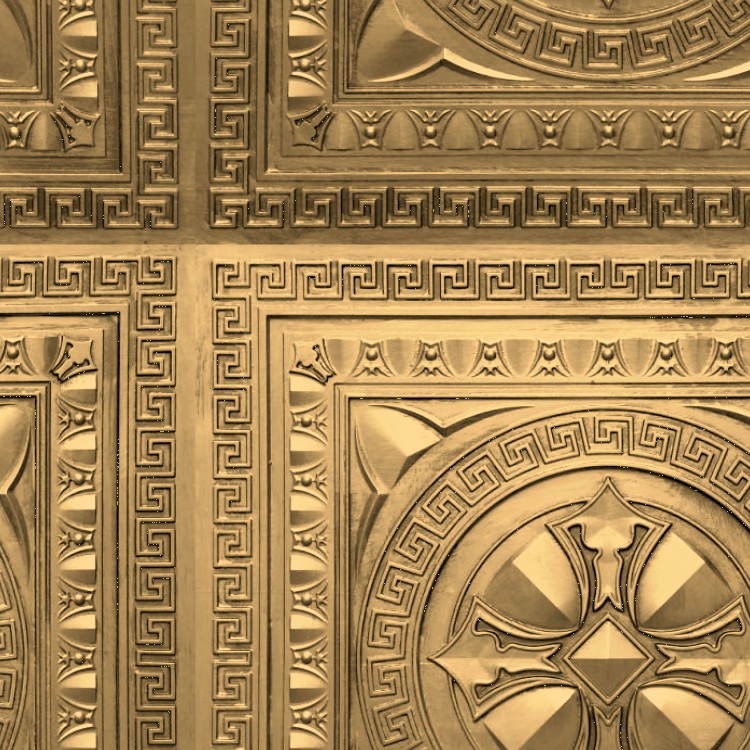 Textures   -   MATERIALS   -   METALS   -   Panels  - Gold metal panel texture seamless 10448 - HR Full resolution preview demo