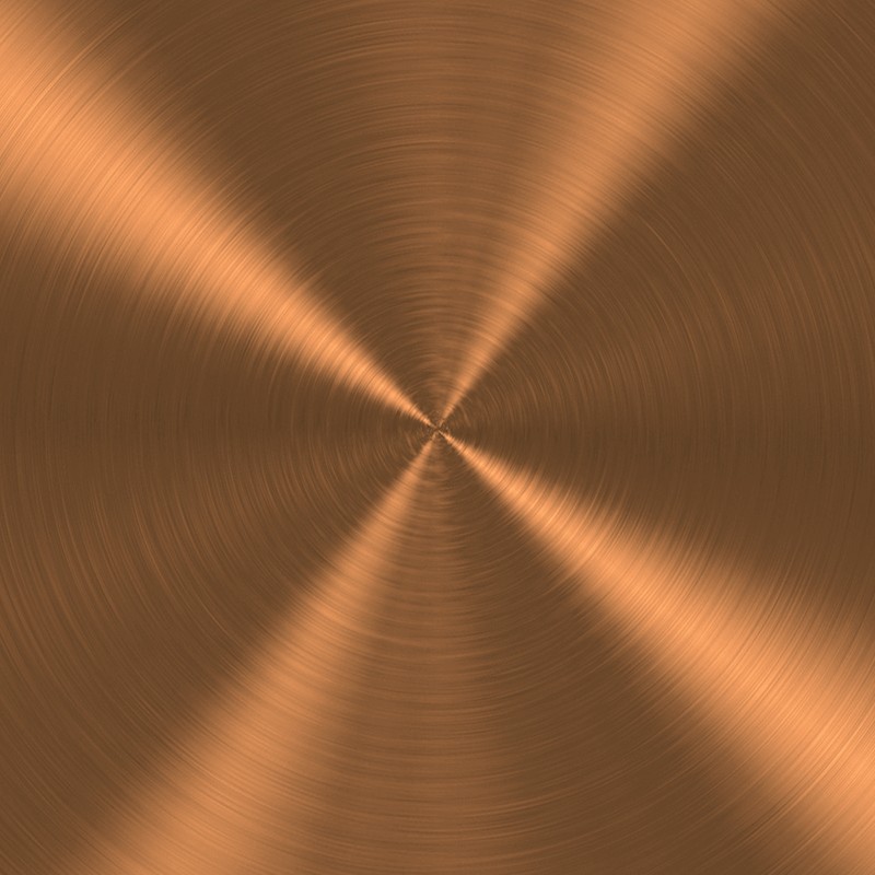 Textures   -   MATERIALS   -   METALS   -   Brushed metals  - Copper radial brushed metal texture 09862 - HR Full resolution preview demo
