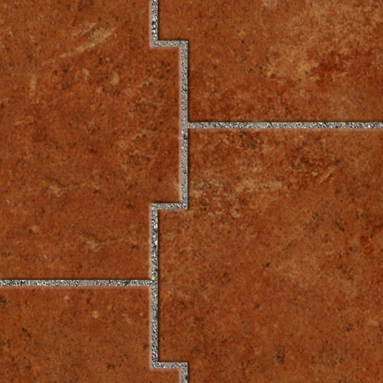 Textures   -   ARCHITECTURE   -   PAVING OUTDOOR   -   Terracotta   -   Blocks mixed  - Paving cotto mixed size texture seamless 06625 - HR Full resolution preview demo