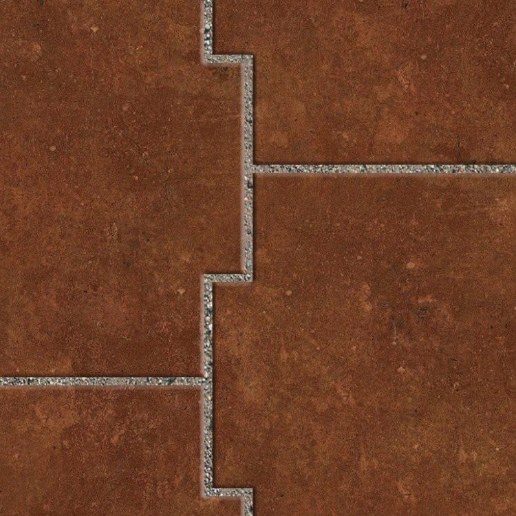 Textures   -   ARCHITECTURE   -   PAVING OUTDOOR   -   Terracotta   -   Blocks mixed  - Paving cotto mixed size texture seamless 06626 - HR Full resolution preview demo