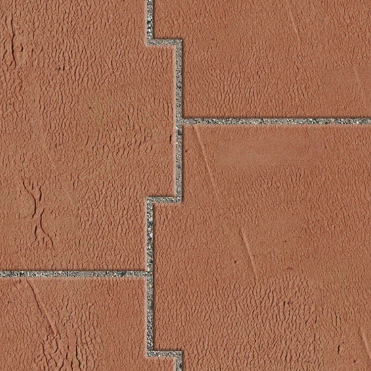 Textures   -   ARCHITECTURE   -   PAVING OUTDOOR   -   Terracotta   -   Blocks mixed  - Paving cotto mixed size texture seamless 06627 - HR Full resolution preview demo