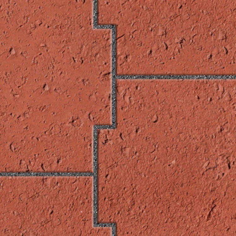 Textures   -   ARCHITECTURE   -   PAVING OUTDOOR   -   Terracotta   -   Blocks mixed  - Paving cotto mixed size texture seamless 06628 - HR Full resolution preview demo