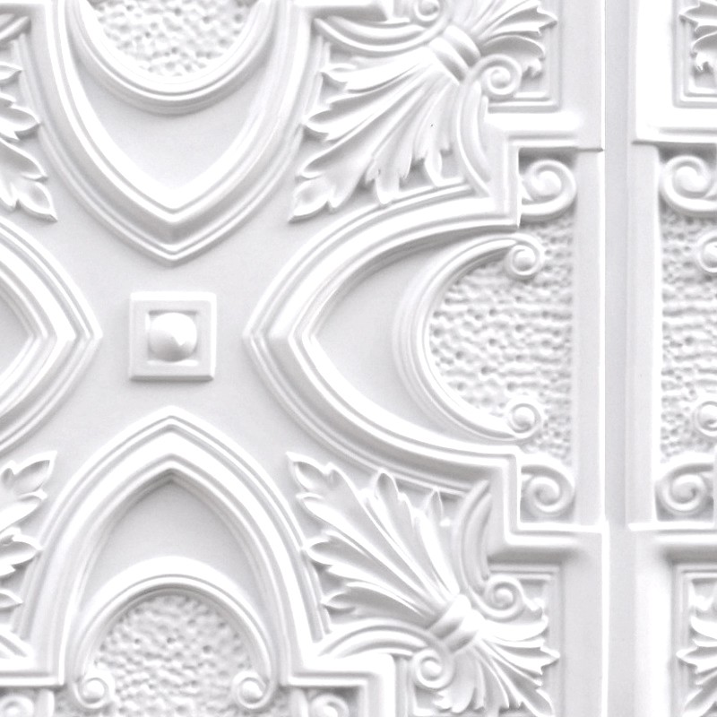 White Interior Ceiling Tiles Panel Texture Seamless 02991