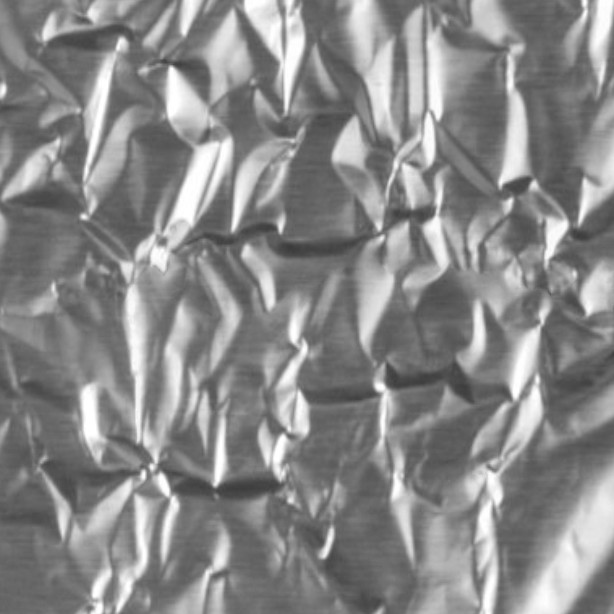 Textures   -   MATERIALS   -   PAPER  - Crumpled aluminium foil paper texture seamless 10889 - HR Full resolution preview demo
