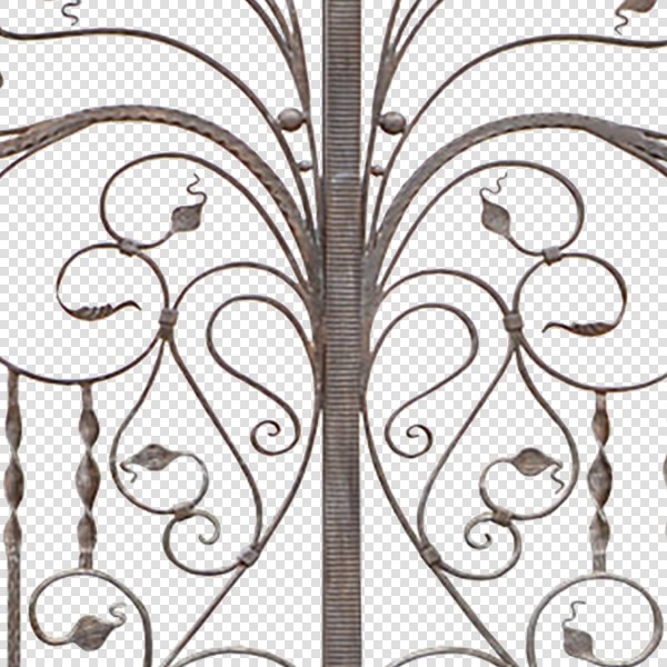Textures   -   ARCHITECTURE   -   BUILDINGS   -   Gates  - Cut out iron entrance gate texture 18633 - HR Full resolution preview demo