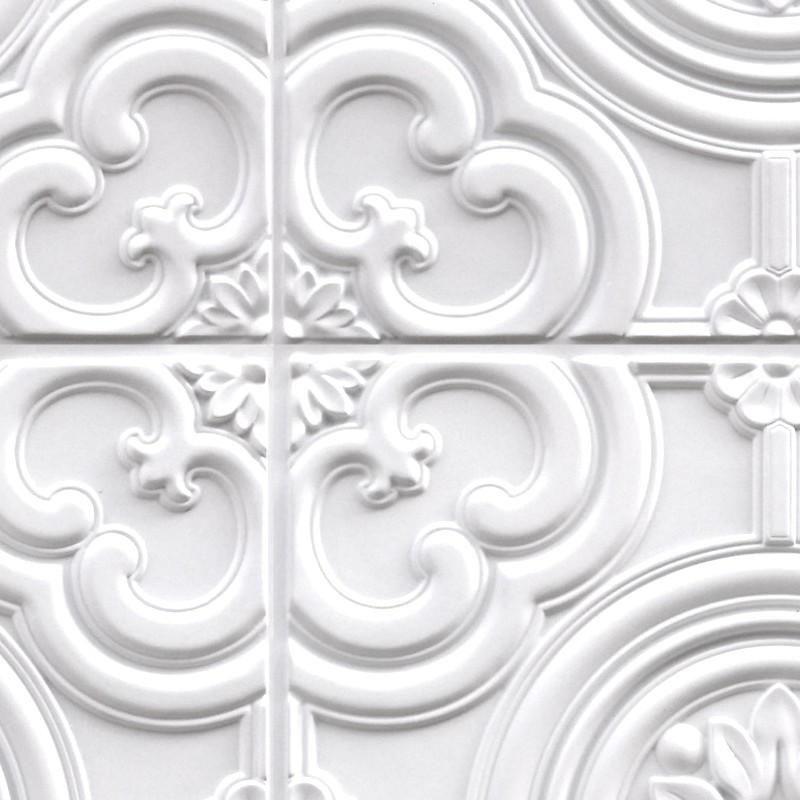 Textures   -   ARCHITECTURE   -   DECORATIVE PANELS   -   3D Wall panels   -   White panels  - White interior ceiling tiles panel texture seamless 02992 - HR Full resolution preview demo