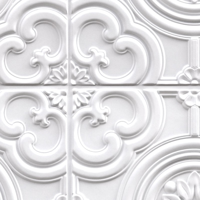 Textures   -   ARCHITECTURE   -   DECORATIVE PANELS   -   3D Wall panels   -   White panels  - White interior ceiling tiles panel texture seamless 02992 - HR Full resolution preview demo