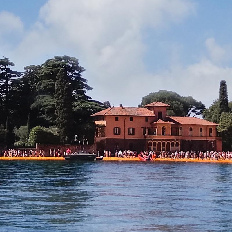 Textures   -   BACKGROUNDS &amp; LANDSCAPES   -   NATURE   -   Lakes  - Italy iseo lake floating piers by christo landscape 18336 - HR Full resolution preview demo