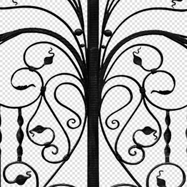 Textures   -   ARCHITECTURE   -   BUILDINGS   -   Gates  - Cut out metal black entrance gate texture 18635 - HR Full resolution preview demo