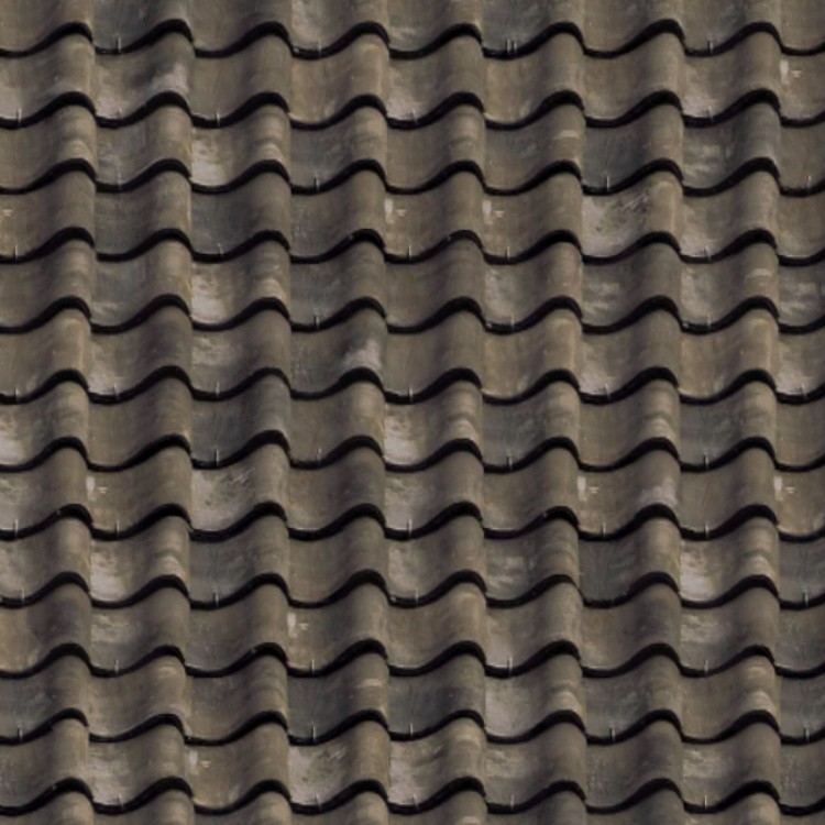 Old clay roofing texture seamless 03411