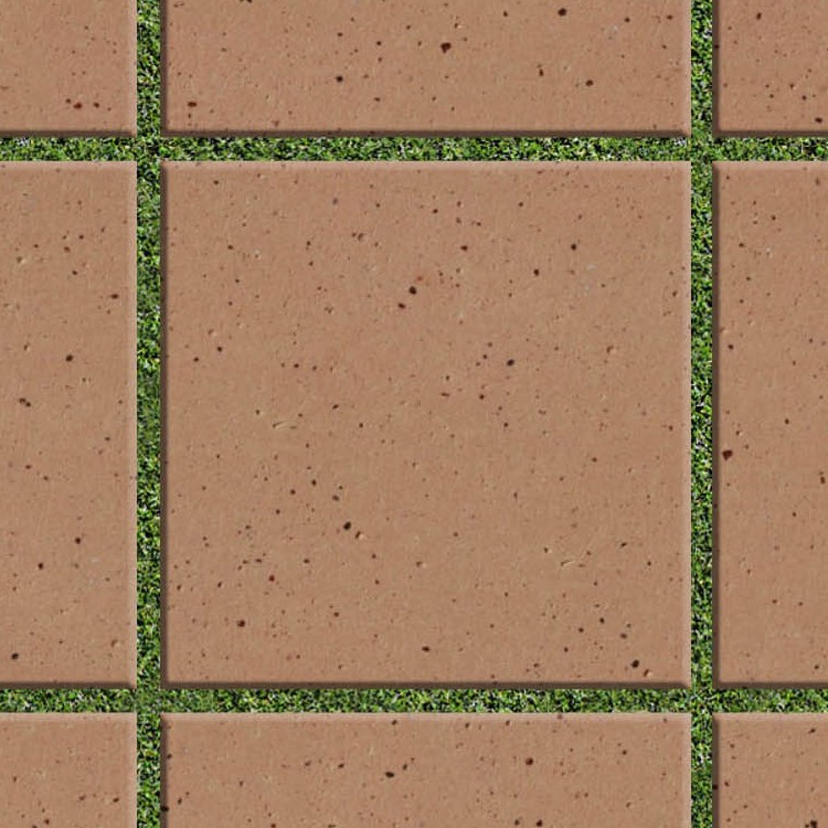 Textures   -   ARCHITECTURE   -   PAVING OUTDOOR   -   Parks Paving  - Terracotta park paving texture seamless 18825 - HR Full resolution preview demo
