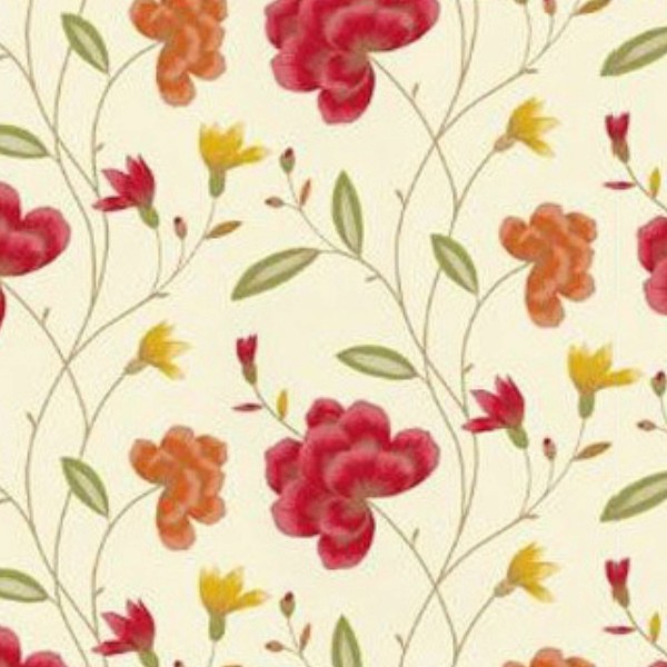 Textures   -   MATERIALS   -   WALLPAPER   -   Floral  - Floral wallpaper texture seamless 11053 - HR Full resolution preview demo