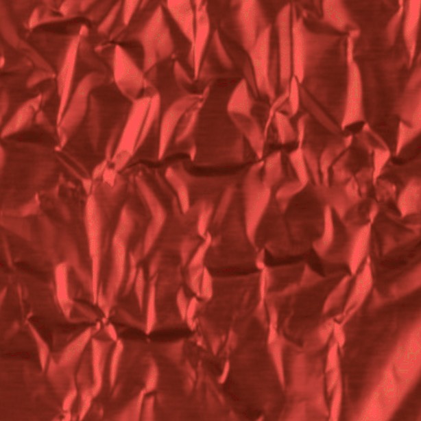 Textures   -   MATERIALS   -   PAPER  - Red crumpled aluminium foil paper texture seamless 10895 - HR Full resolution preview demo