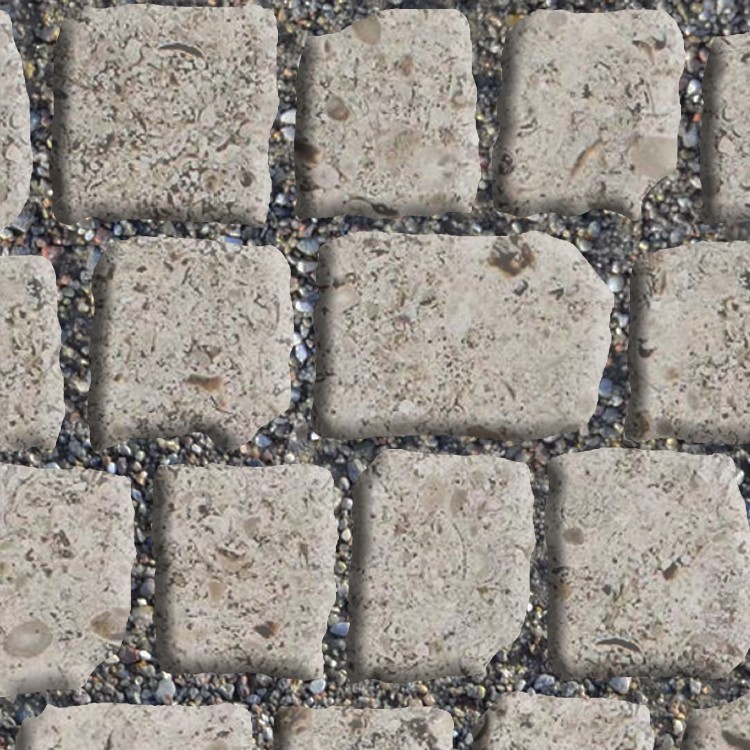 Textures   -   ARCHITECTURE   -   ROADS   -   Paving streets   -   Cobblestone  - Street paving cobblestone texture seamless 07407 - HR Full resolution preview demo