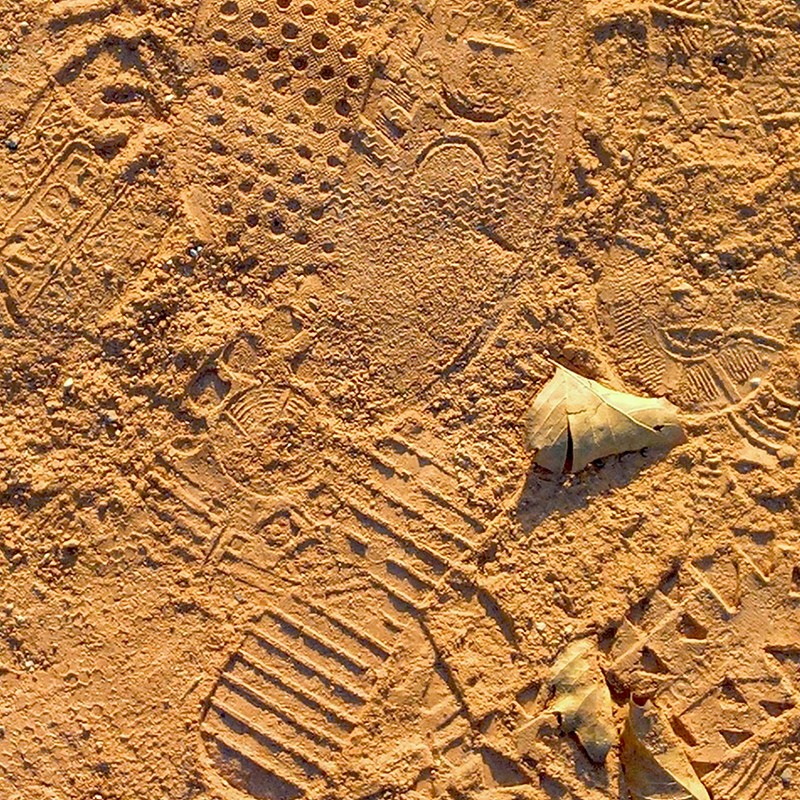 Textures   -   NATURE ELEMENTS   -   SAND  - Yellow sand with footprints texture seamless 17524 - HR Full resolution preview demo