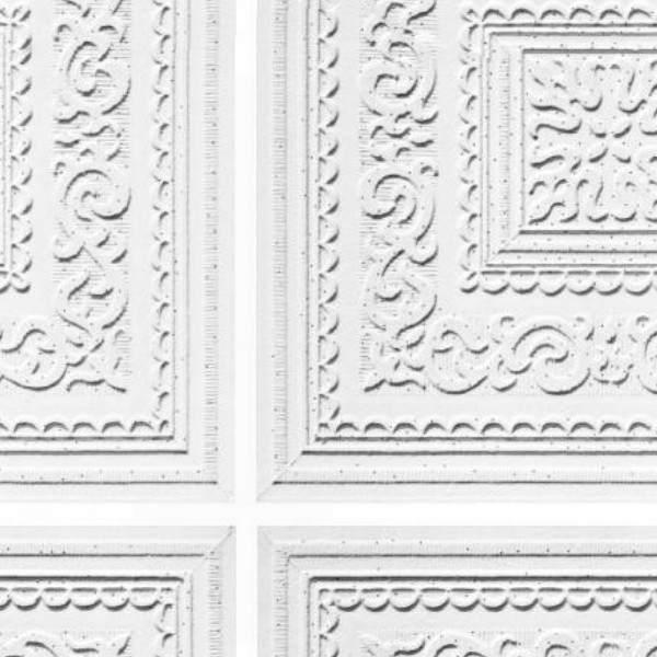 White Interior Ceiling Tiles Panel Texture Seamless 03001