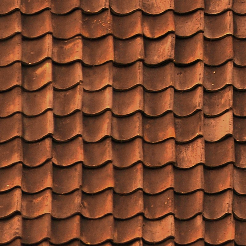 Textures   -   ARCHITECTURE   -   ROOFINGS   -   Clay roofs  - Old clay roofing texture seamless 03418 - HR Full resolution preview demo