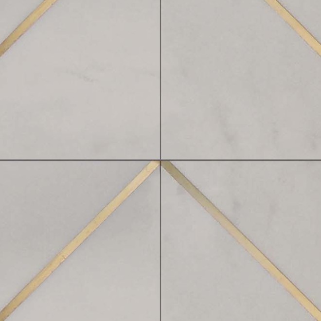 Textures   -   ARCHITECTURE   -   TILES INTERIOR   -   Marble tiles   -   White  - Geometric pattern white marble floor tile texture seamless 19337 - HR Full resolution preview demo