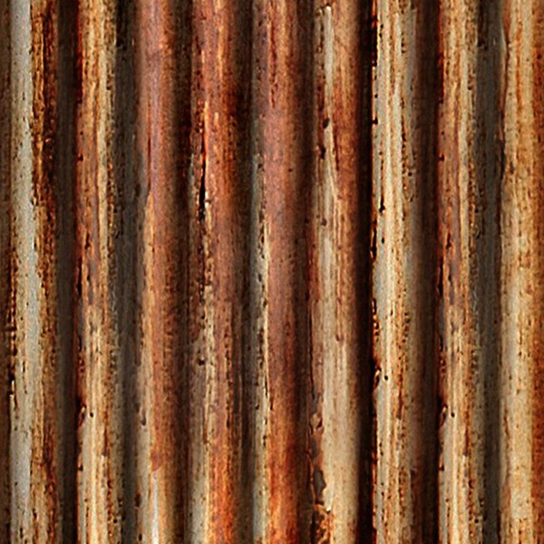 Textures   -   MATERIALS   -   METALS   -   Corrugated  - Dirty rusted corrugated metal texture seamless 10003 - HR Full resolution preview demo