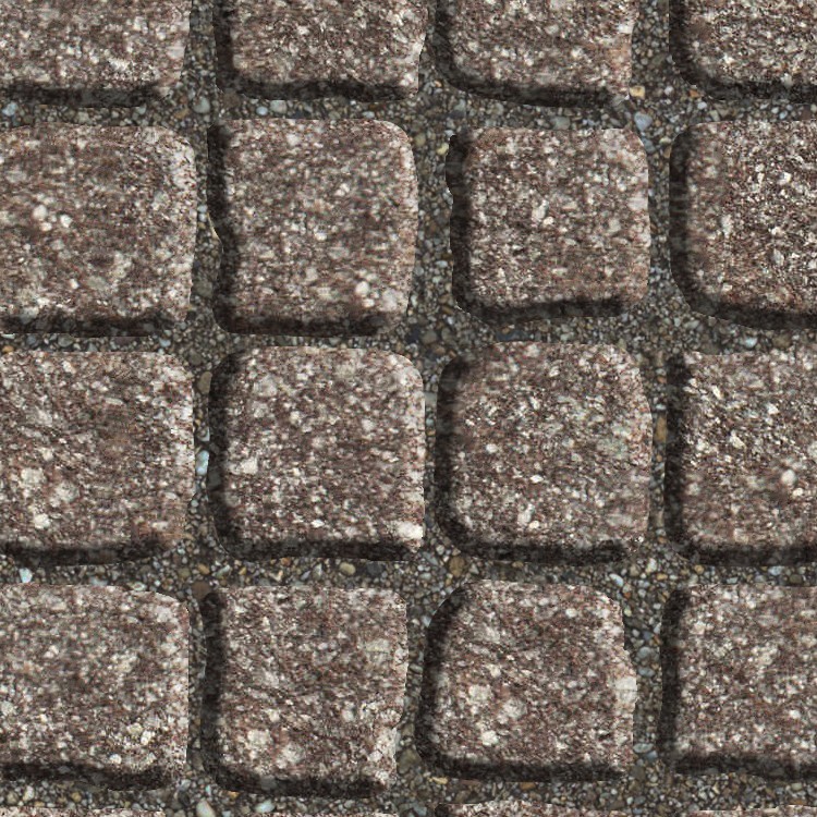 Textures   -   ARCHITECTURE   -   ROADS   -   Paving streets   -   Cobblestone  - Street porfido paving cobblestone texture seamless 07418 - HR Full resolution preview demo