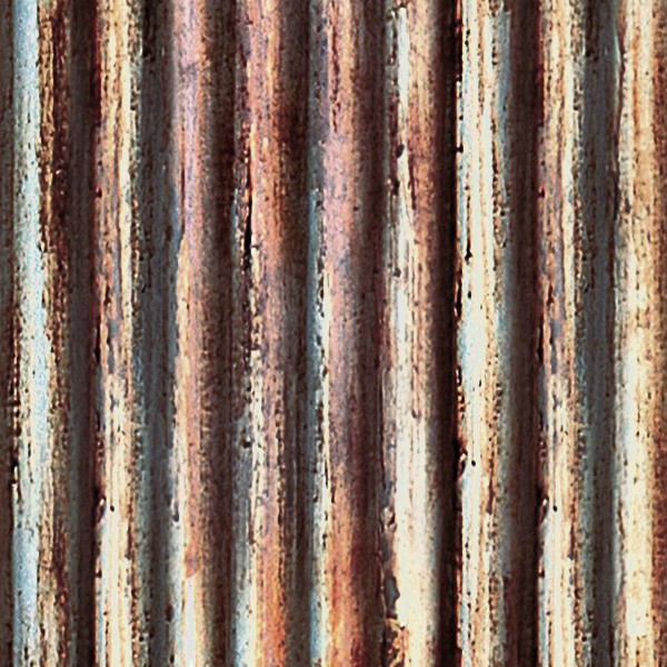 Textures   -   MATERIALS   -   METALS   -   Corrugated  - Dirty rusted corrugated metal texture seamless 10005 - HR Full resolution preview demo