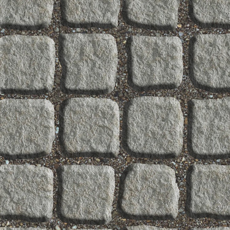 Textures   -   ARCHITECTURE   -   ROADS   -   Paving streets   -   Cobblestone  - Street paving cobblestone texture seamless 07420 - HR Full resolution preview demo
