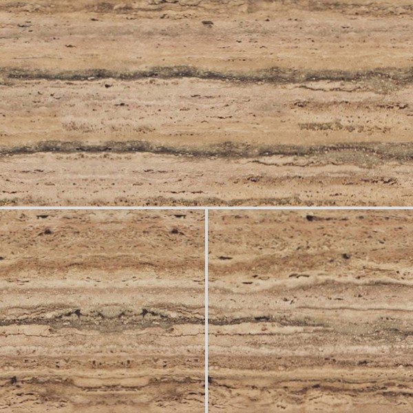 Textures   -   ARCHITECTURE   -   TILES INTERIOR   -   Marble tiles   -   Travertine  - Walnut travertine floor tile texture seamless 14749 - HR Full resolution preview demo