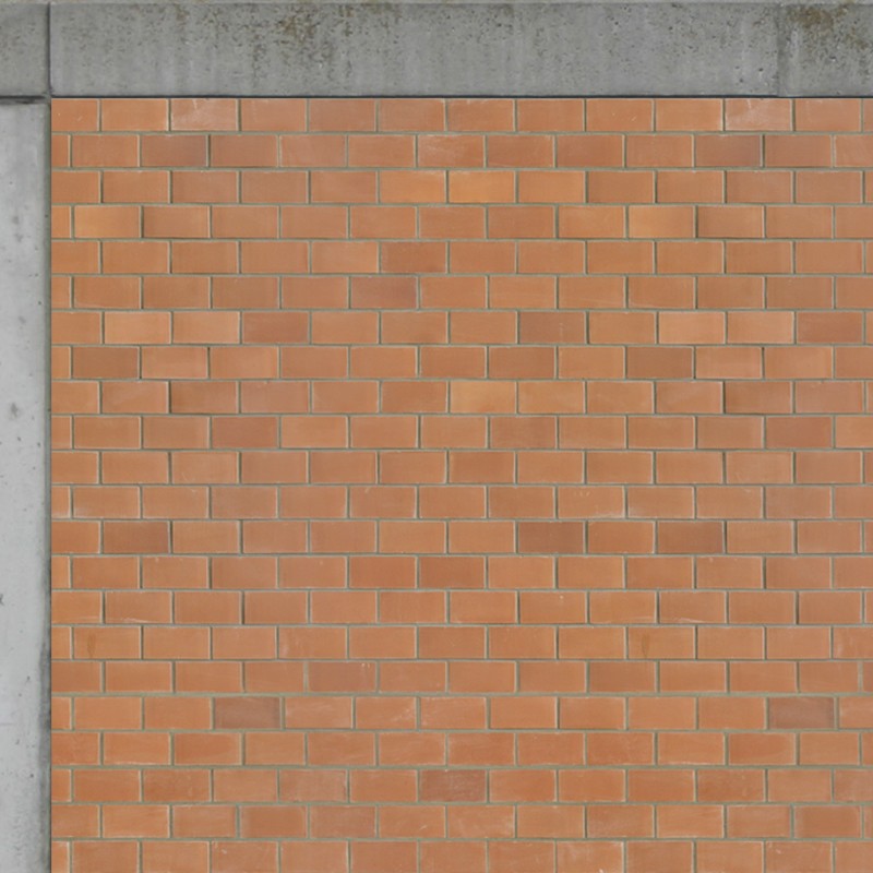 Textures   -   ARCHITECTURE   -   BRICKS   -  Facing Bricks  -   Smooth  - Wall facing smooth bricks texture seamless 00333 - HR Full resolution preview demo