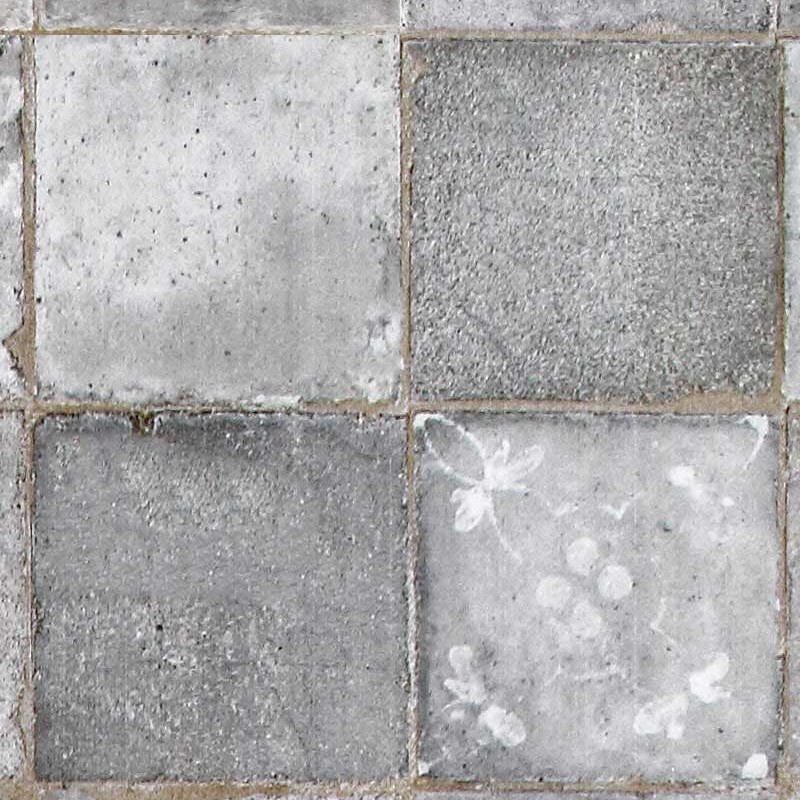 Textures   -   ARCHITECTURE   -   TILES INTERIOR   -   Cement - Encaustic   -   Cement  - Damaged cement concrete tile texture seamless 20848 - HR Full resolution preview demo