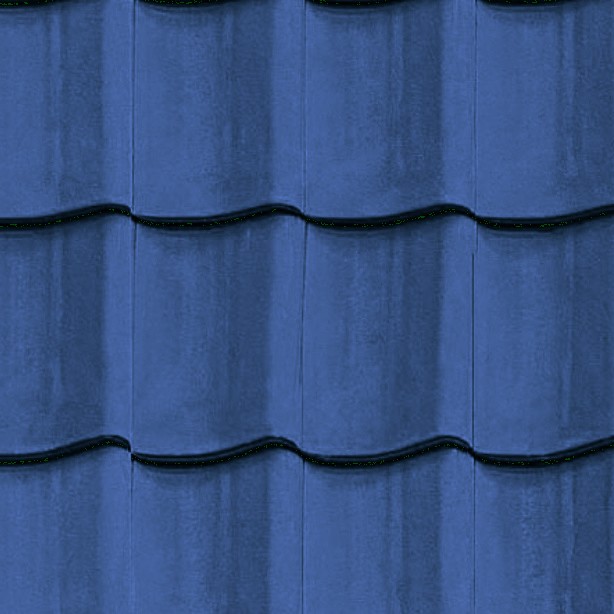 Textures   -   ARCHITECTURE   -   ROOFINGS   -   Clay roofs  - Blue clay roofing Mercurey texture seamless 03439 - HR Full resolution preview demo