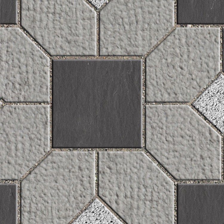 Pavers stone mixed size texture seamless 06205