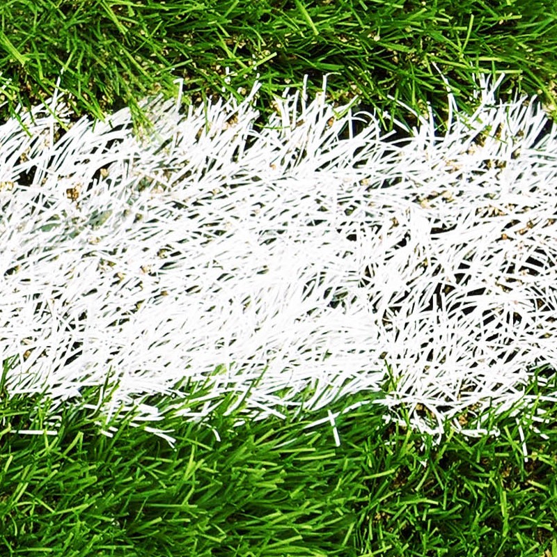 Textures   -   NATURE ELEMENTS   -   VEGETATION   -   Green grass  - Green synthetic grass sports field with white line texture seamless 18712 - HR Full resolution preview demo