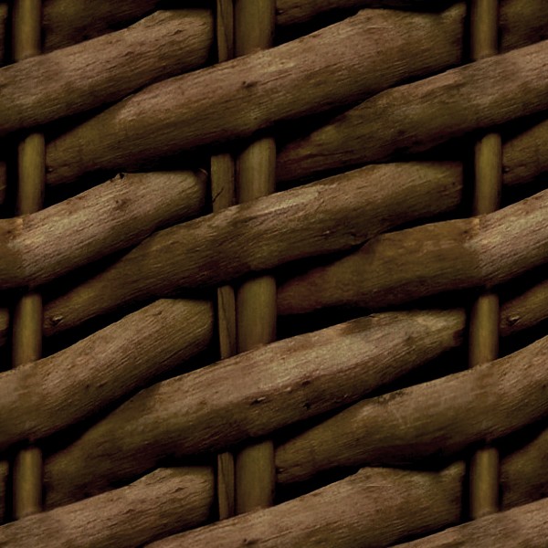 Textures   -   NATURE ELEMENTS   -   RATTAN &amp; WICKER  - Wicker woven basket texture seamless 12597 - HR Full resolution preview demo