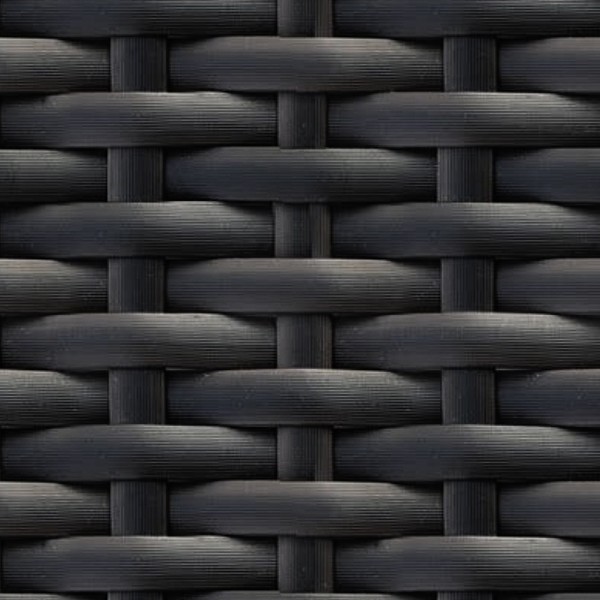 Textures   -   NATURE ELEMENTS   -   RATTAN &amp; WICKER  - Black synthetic wicker texture seamless 12616 - HR Full resolution preview demo