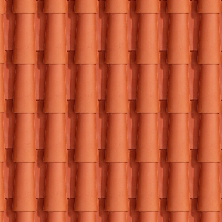 Textures   -   ARCHITECTURE   -   ROOFINGS   -   Clay roofs  - Terracotta roof tile texture seamless 03486 - HR Full resolution preview demo
