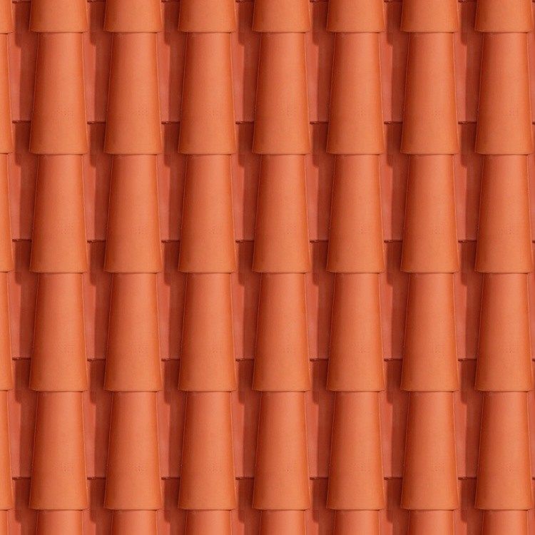 Textures   -   ARCHITECTURE   -   ROOFINGS   -   Clay roofs  - Terracotta roof tile texture seamless 03486 - HR Full resolution preview demo