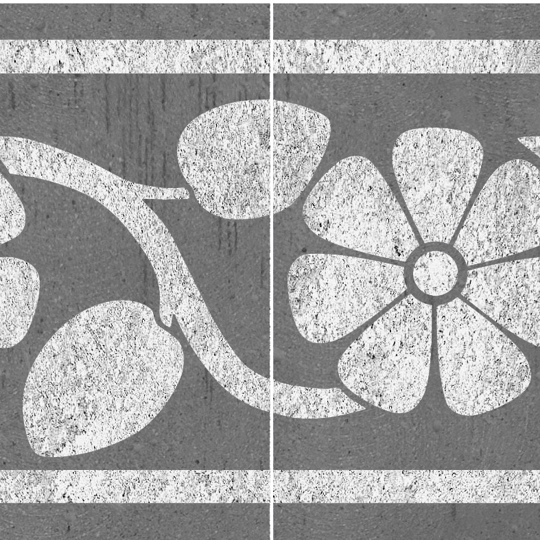 Textures   -   ARCHITECTURE   -   TILES INTERIOR   -   Cement - Encaustic   -   Victorian  - Border tiles victorian cement floor texture seamless 13813 - HR Full resolution preview demo